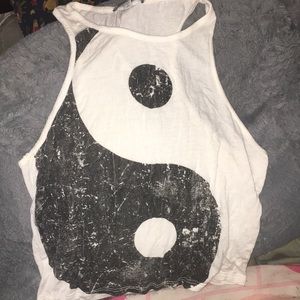 Yin yang crop top
